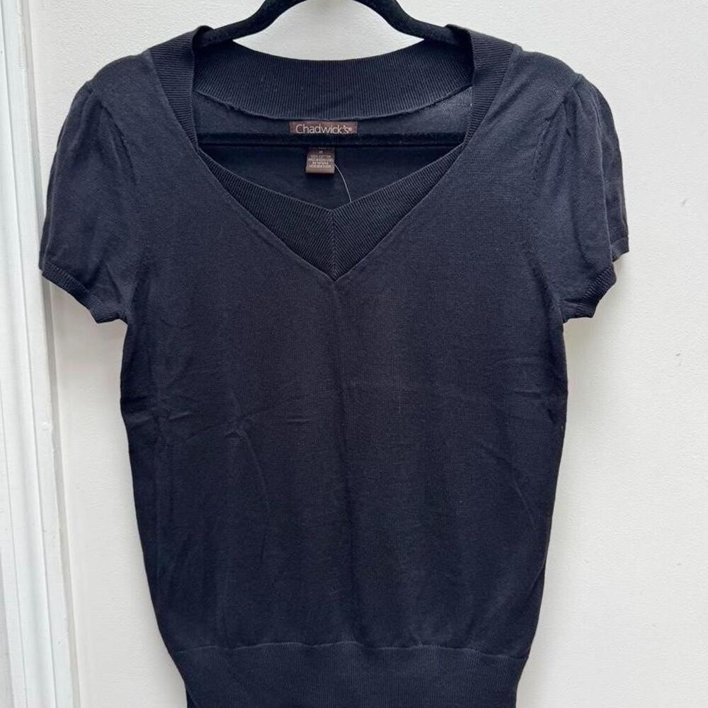 Chadwick-s Women's Black and Navy Shirt